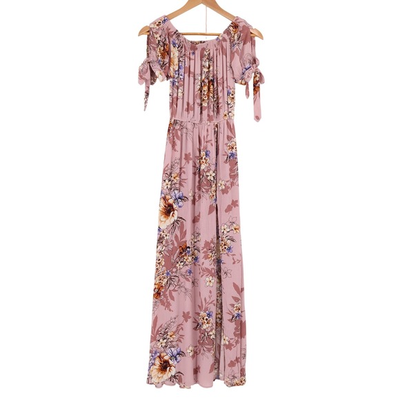 Band Of Gypsies Maxi Overlay Romper Floral Vacation Resort Cruise Size XS - Picture 1 of 10
